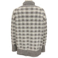 Load image into Gallery viewer, NakedCashmere Taupe / Grey Square Cashmere Turtleneck Sweater
