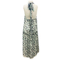Load image into Gallery viewer, Ports 1961 Grey / Blue Multi Printed Silk Halter Dress
