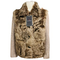 Load image into Gallery viewer, Suprema Taupe Wool Tweed and Lamb Shearling Fur Jacket
