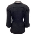 Load image into Gallery viewer, Chanel Black Boucle Jacket with Leather Collar
