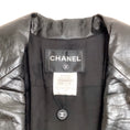 Load image into Gallery viewer, Chanel Black Boucle Jacket with Leather Collar

