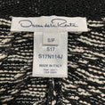 Load image into Gallery viewer, Oscar de la Renta Black / White / Red Fringe Cayenne Detail Jacket

