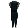Load image into Gallery viewer, Ramy Brook Black Embroidered Button Front Jumpsuit
