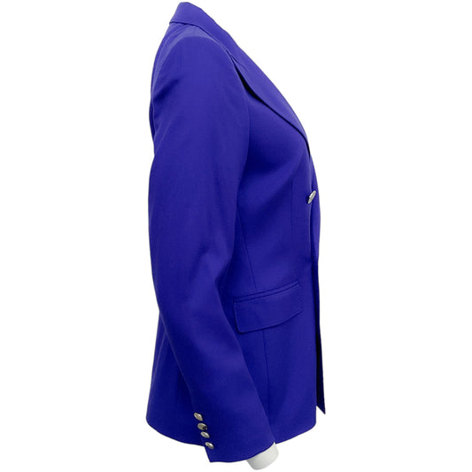 Ralph Lauren Collection Cobalt Blue Cashmere Double Breasted Blazer