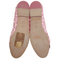 Load image into Gallery viewer, Chanel Pink Sequined Flats with Black Grosgrain Cap Toe
