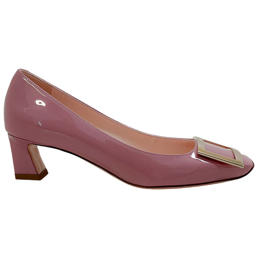 Roger Vivier Blush Pink Patent Leather Belle Vivier Pumps