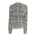 Load image into Gallery viewer, Givenchy Black / White 4G Motif Crew Neck Cardigan Sweater

