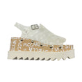 Load image into Gallery viewer, Stella McCartney Transparent / White Elyse Logo Platform Sandals
