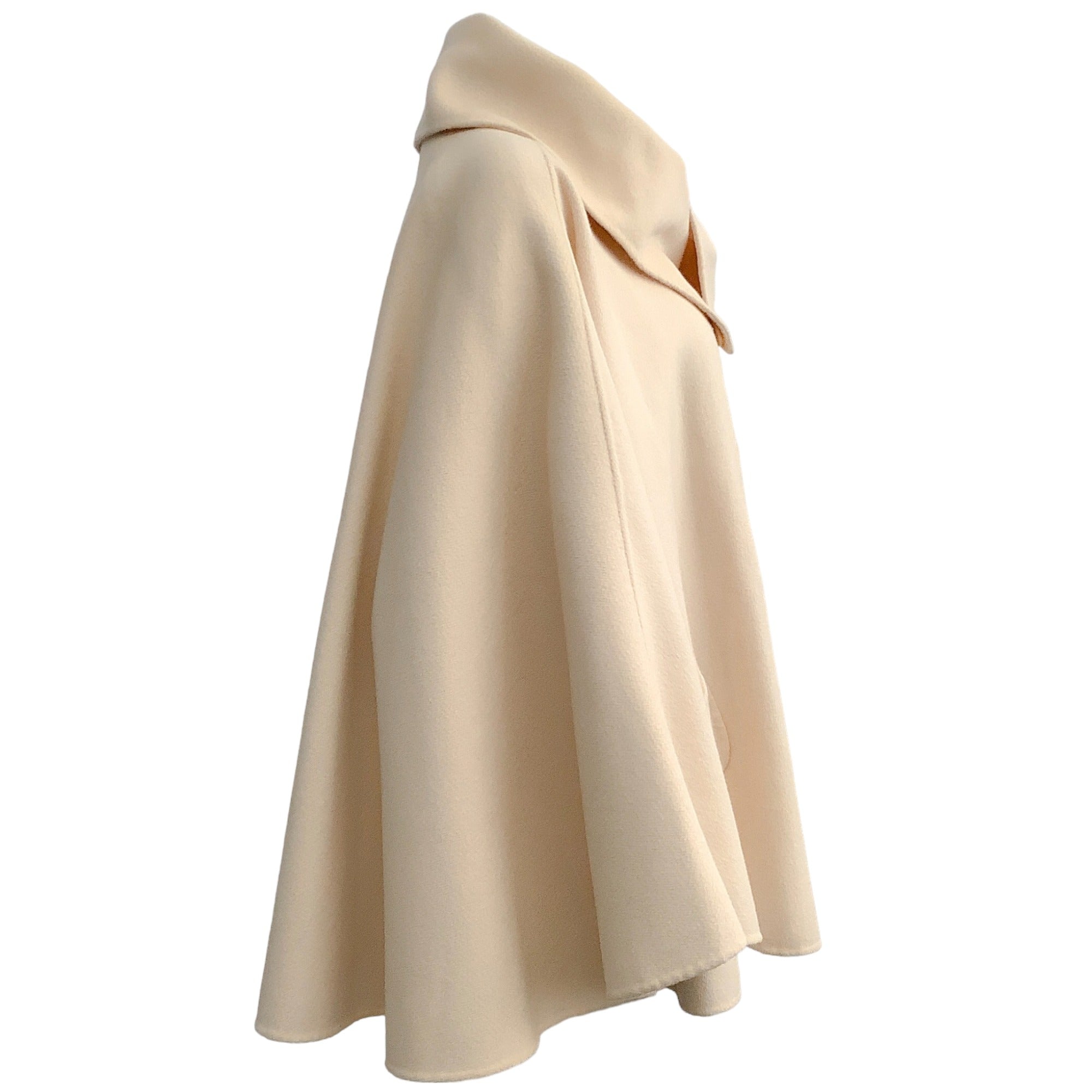 St. John Ivory Double Breasted Cape