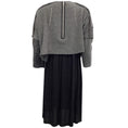 Load image into Gallery viewer, Comme des Garcons Grey Wool Knit and Black Pleated Dress
