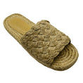 Load image into Gallery viewer, Bottega Veneta Natural / Cane Sugar Jute Braid Espadrille Woven Jack Flat Slide Sandals
