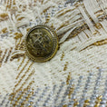 Load image into Gallery viewer, Kiton Ivory / Gold / Silver Metallic Sleeveless Tweed Dress with Gold Buttons
