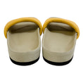 Load image into Gallery viewer, Isabel Marant Light Yellow Leather Padded Hellea Slide Sandals
