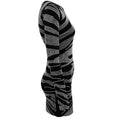 Load image into Gallery viewer, David Koma Black Zebra Studded Bodycon Dress
