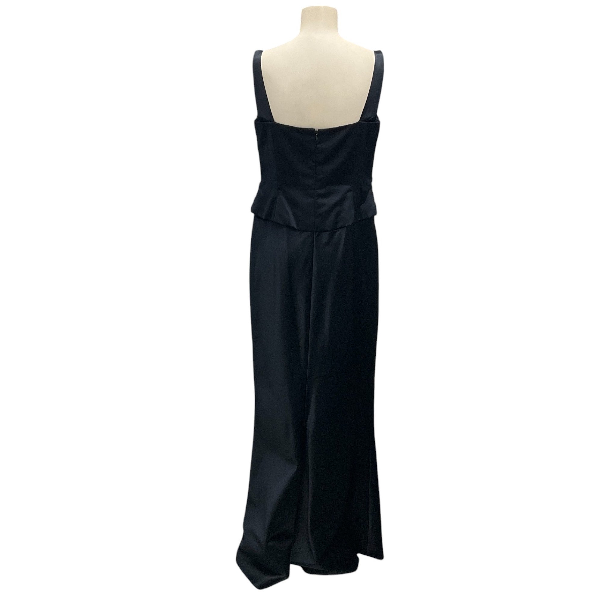 Vera Wang Midnight Sleeveless Silk Gown / Formal Dress