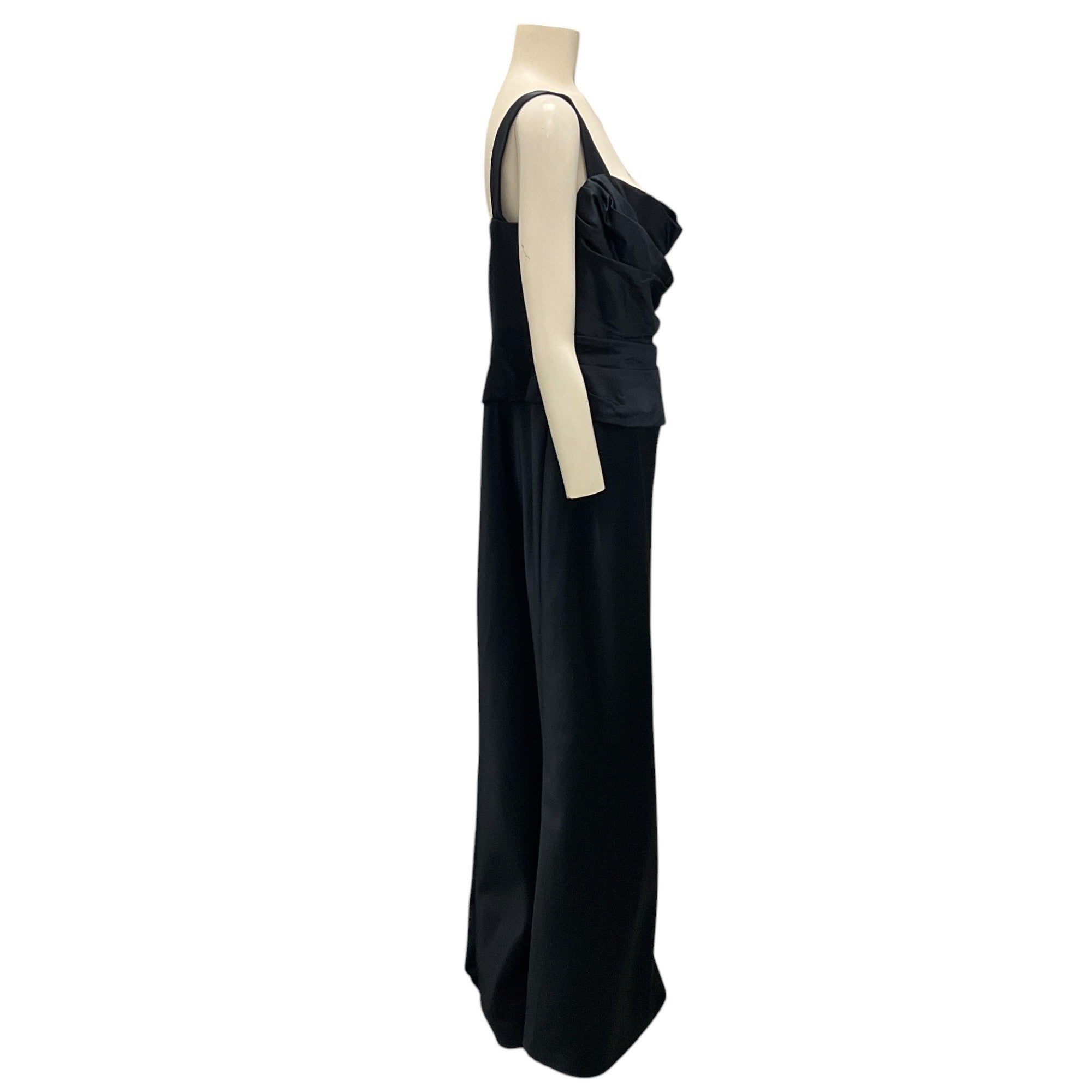 Vera Wang Midnight Sleeveless Silk Gown / Formal Dress