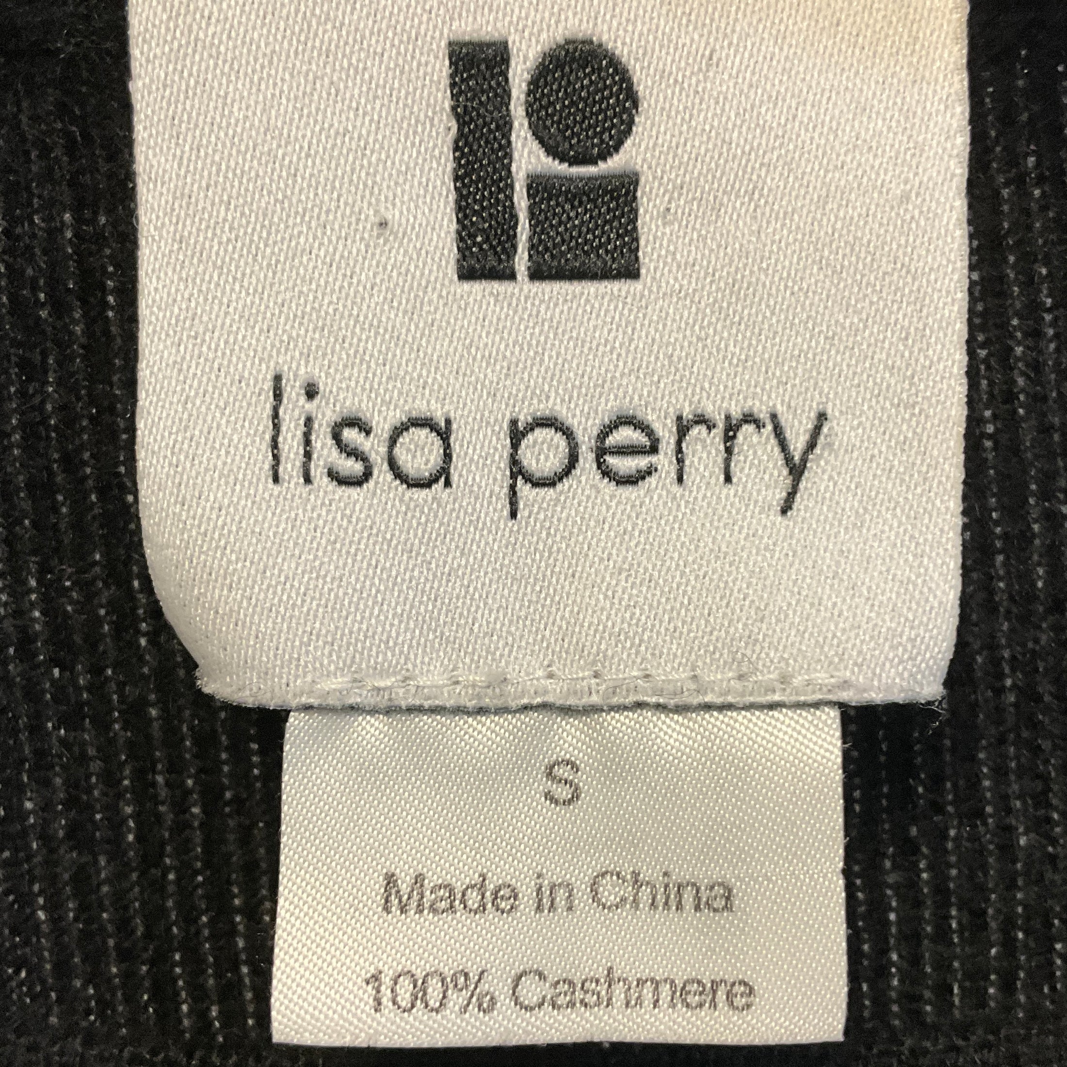 Lisa Perry Black Cashmere Knit Cardigan Sweater and Tank Top Set