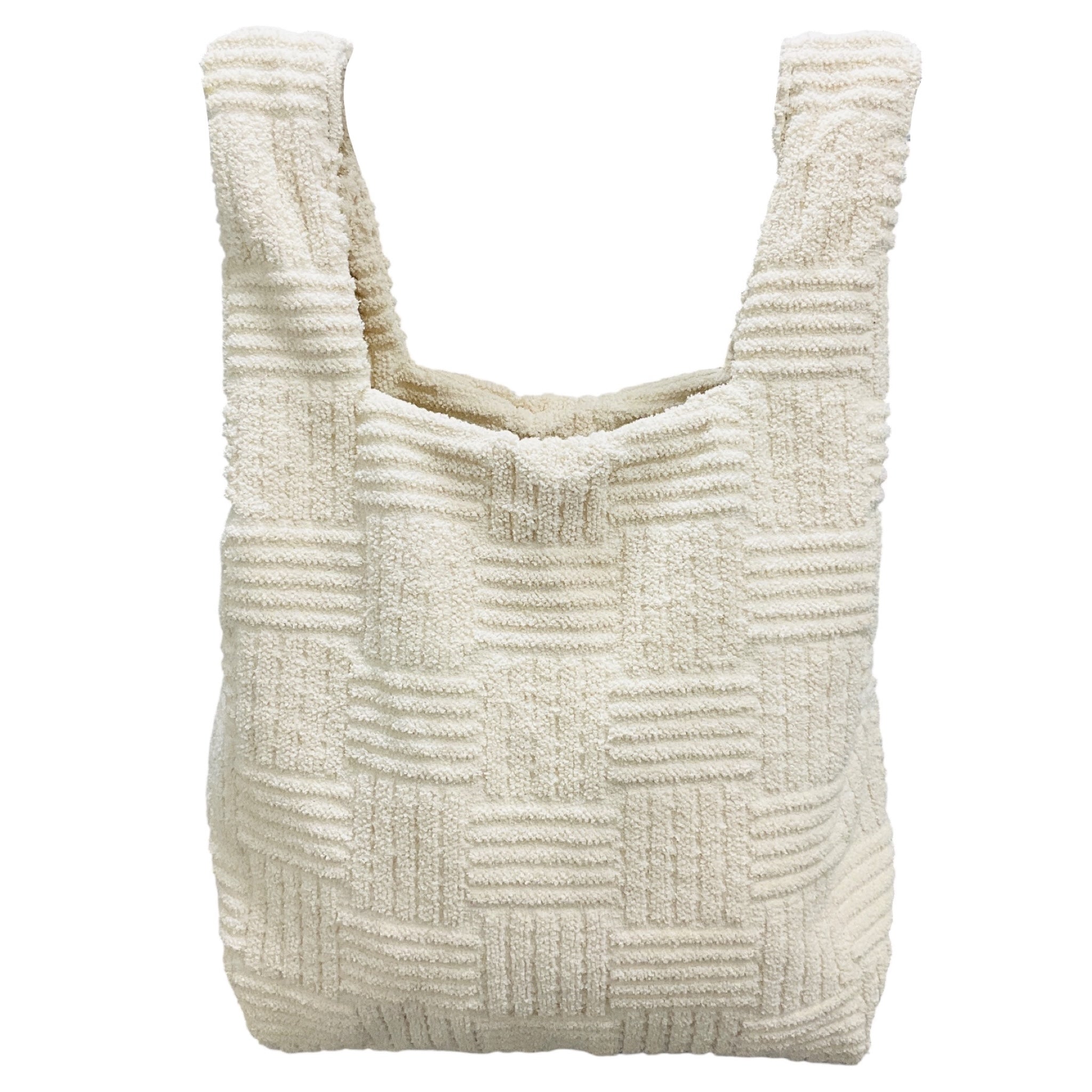 Bottega Veneta Ivory Terry Cloth Tote Bag