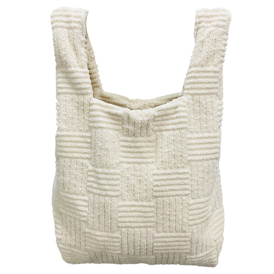 Bottega Veneta Ivory Terry Cloth Tote Bag