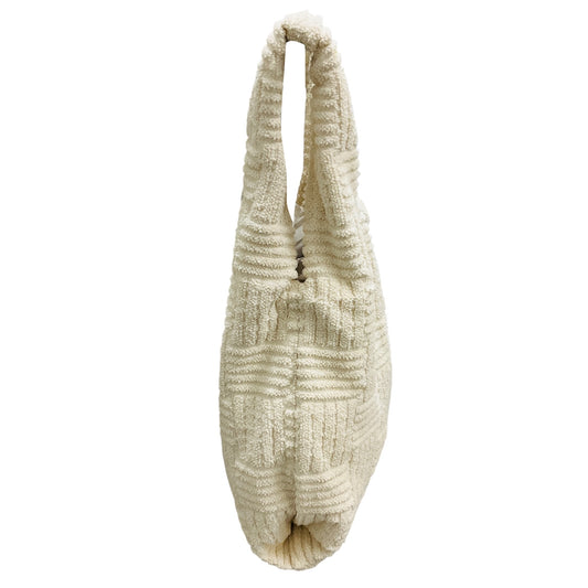 Bottega Veneta Ivory Terry Cloth Tote Bag