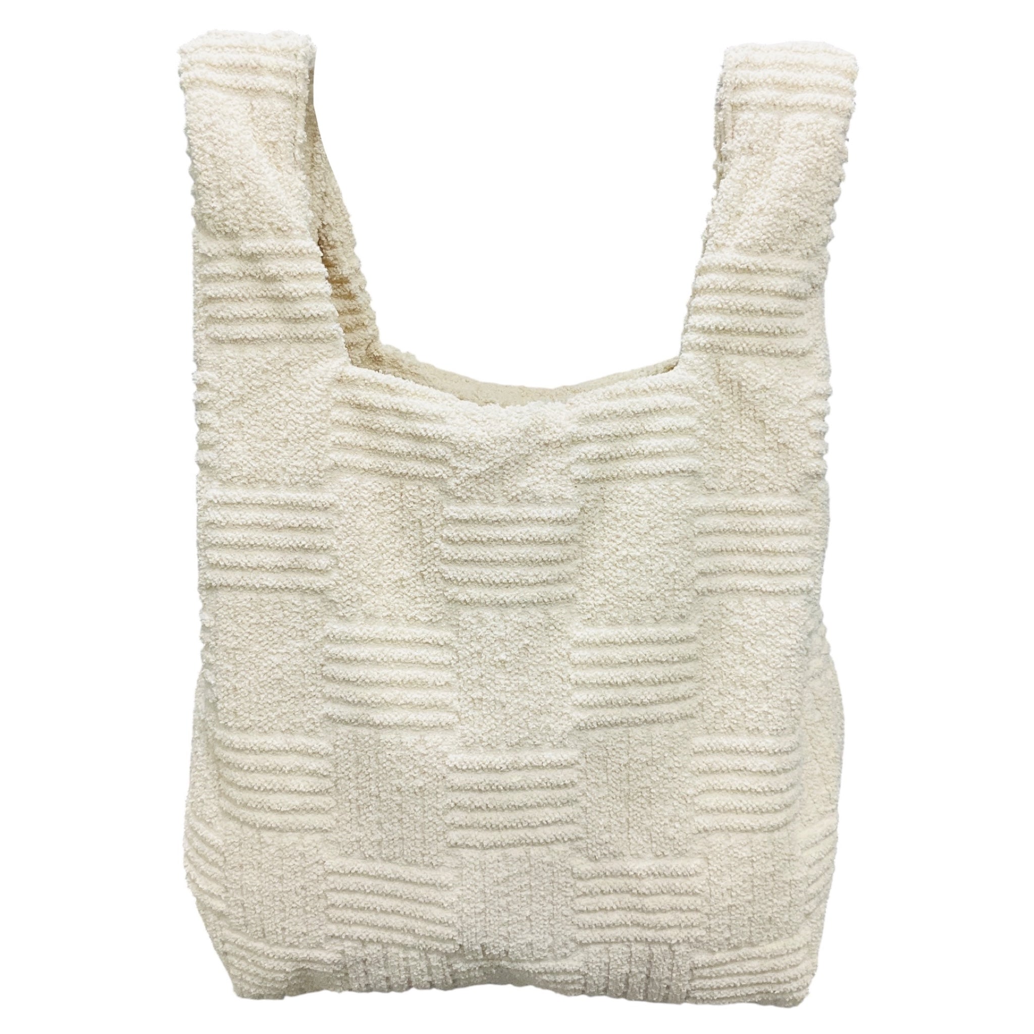 Bottega Veneta Ivory Terry Cloth Tote Bag