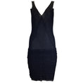 Load image into Gallery viewer, Chanel Black Ruffled Sleeveless Knit Tank Dress
