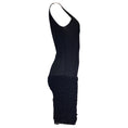 Load image into Gallery viewer, Chanel Black Ruffled Sleeveless Knit Tank Dress
