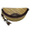 Load image into Gallery viewer, Balenciaga Brown Canvas Jacquard and Leather Diagonal Allover Logo XS Souvenir Belt Bag
