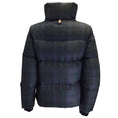 Load image into Gallery viewer, Mackage Navy Blue / Green Wool Plaid Full Zip Down Puffer Jacket
