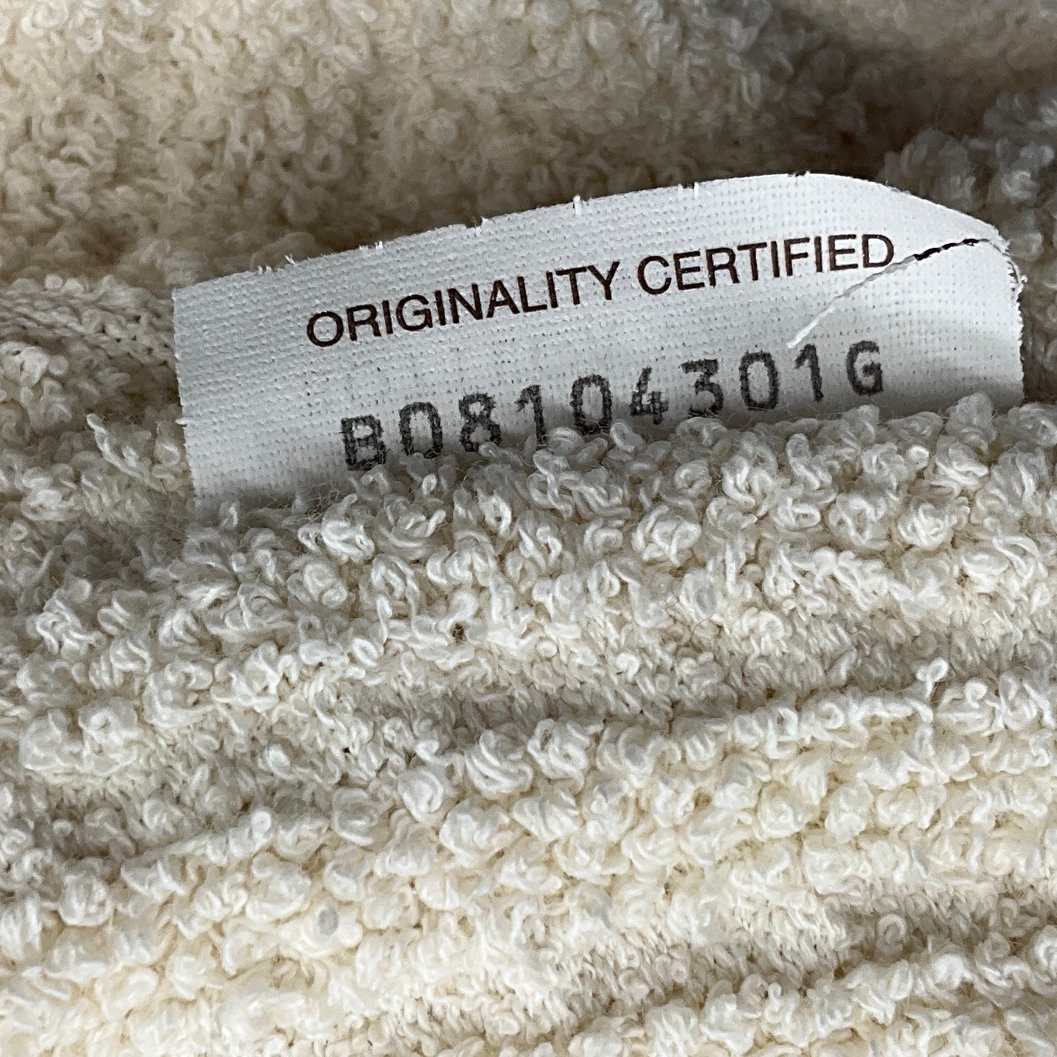 Bottega Veneta Ivory Terry Cloth Tote Bag