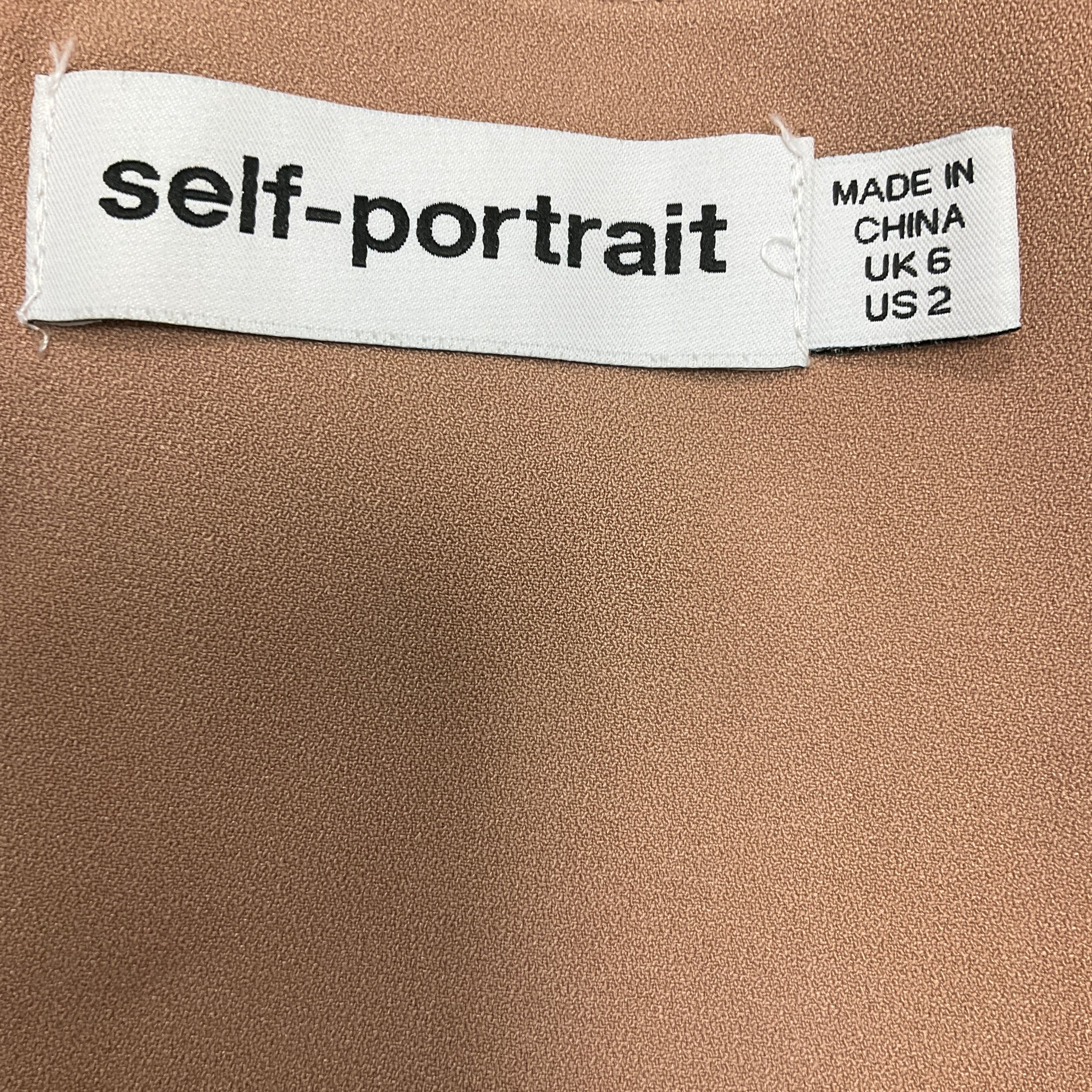 Self-Portrait Navy Blue / Teal Prairie Guipure Mini Dress