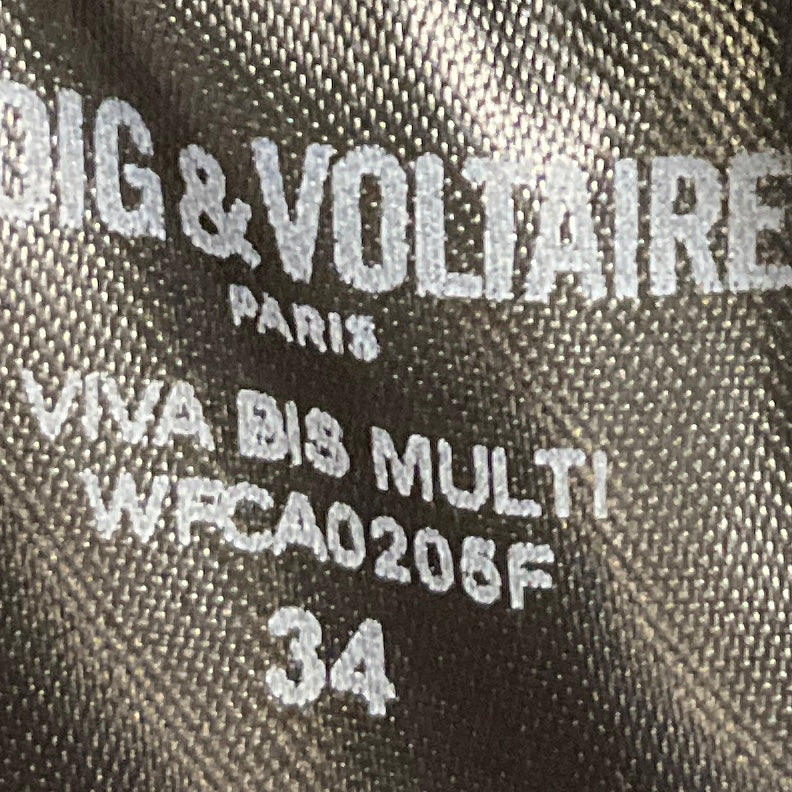 Zadig & Voltaire Black Viva Bis Multi Embellished Blazer Jacket
