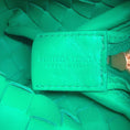 Load image into Gallery viewer, Bottega Veneta Green Metallic Intrecciato Laminated Leather  Mini Loop Crossbody Bag
