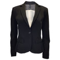 Load image into Gallery viewer, Marc Cain Black Mesh Detail Techno Micro Blazer
