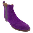 Load image into Gallery viewer, Hermes Purple Brighton Suede Leather Pull-On Ankle Boots
