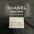 Load image into Gallery viewer, Chanel Uniform Black Braided Trim Button Front Wool Knit Jacket
