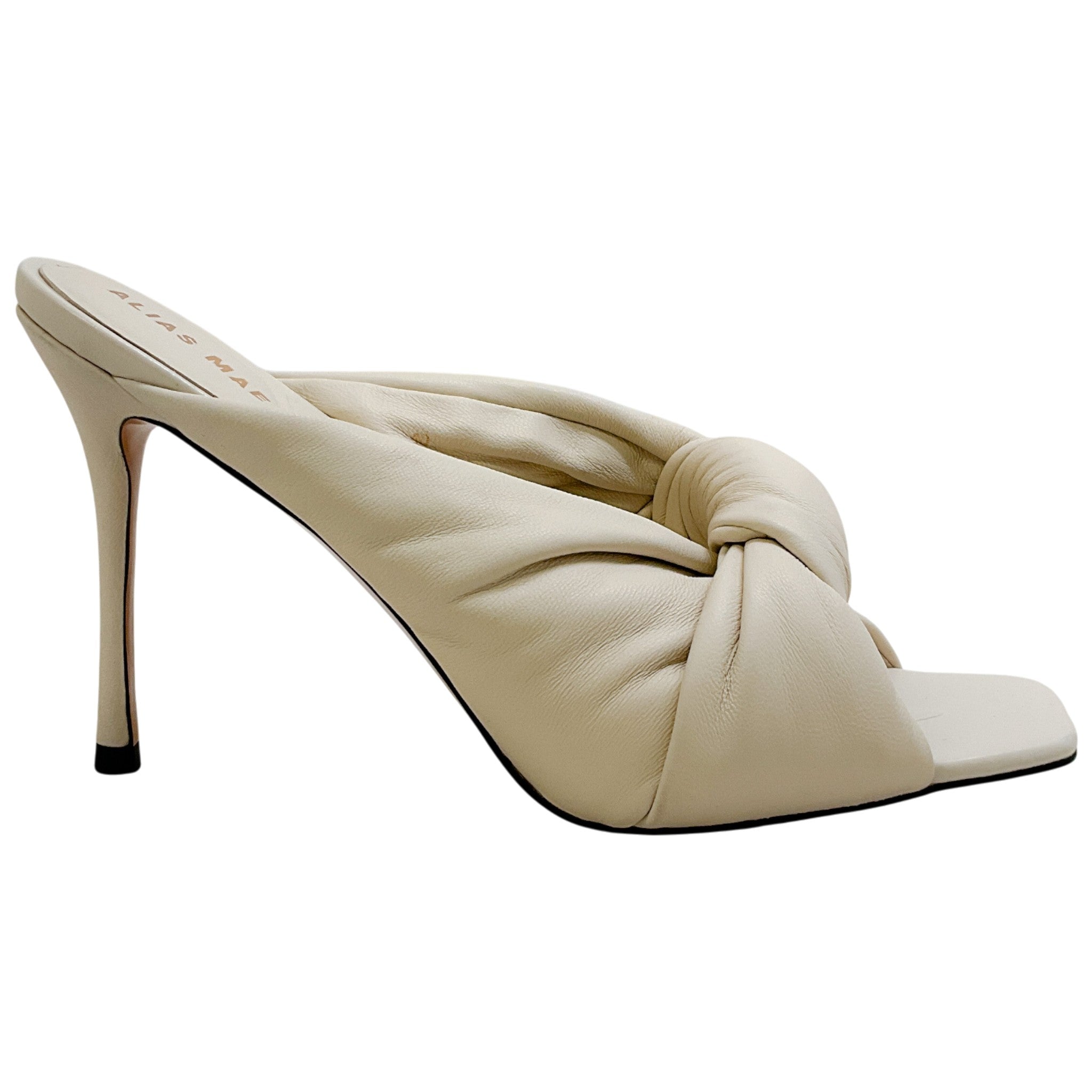 Alias Mae Cream Leather Mickey Twist Sandals