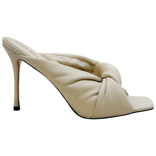Alias Mae Cream Leather Mickey Twist Sandals