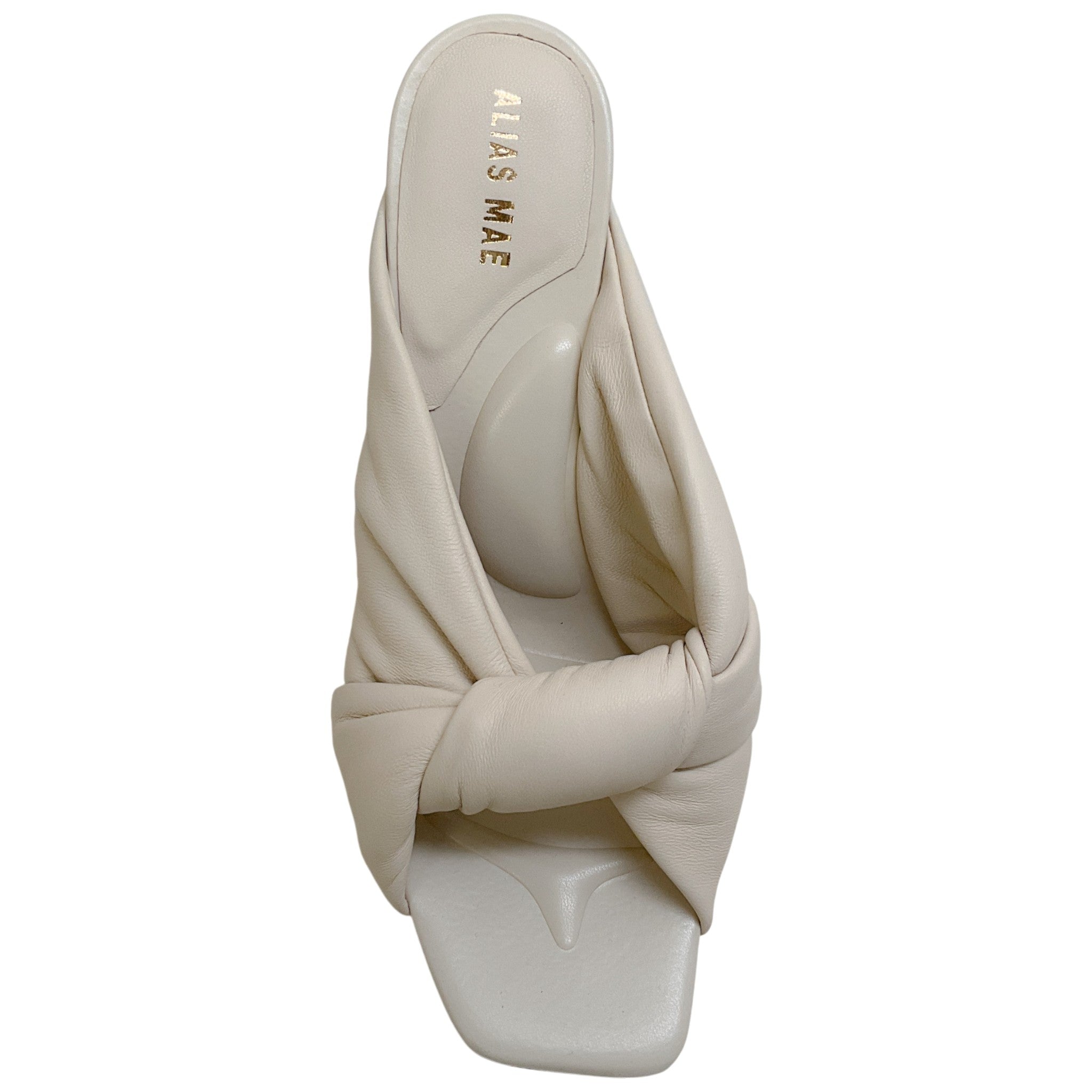 Alias Mae Cream Leather Mickey Twist Sandals