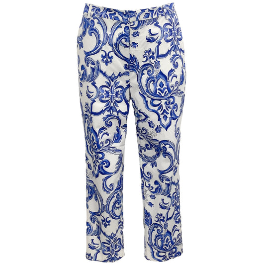 L'Agence Blue / White Ludivine Trousers