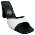 Load image into Gallery viewer, Staud White / Black Sloane Heeled Sandals


