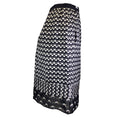 Load image into Gallery viewer, Louis Vuitton Black / White Anchor Print Silk Skirt
