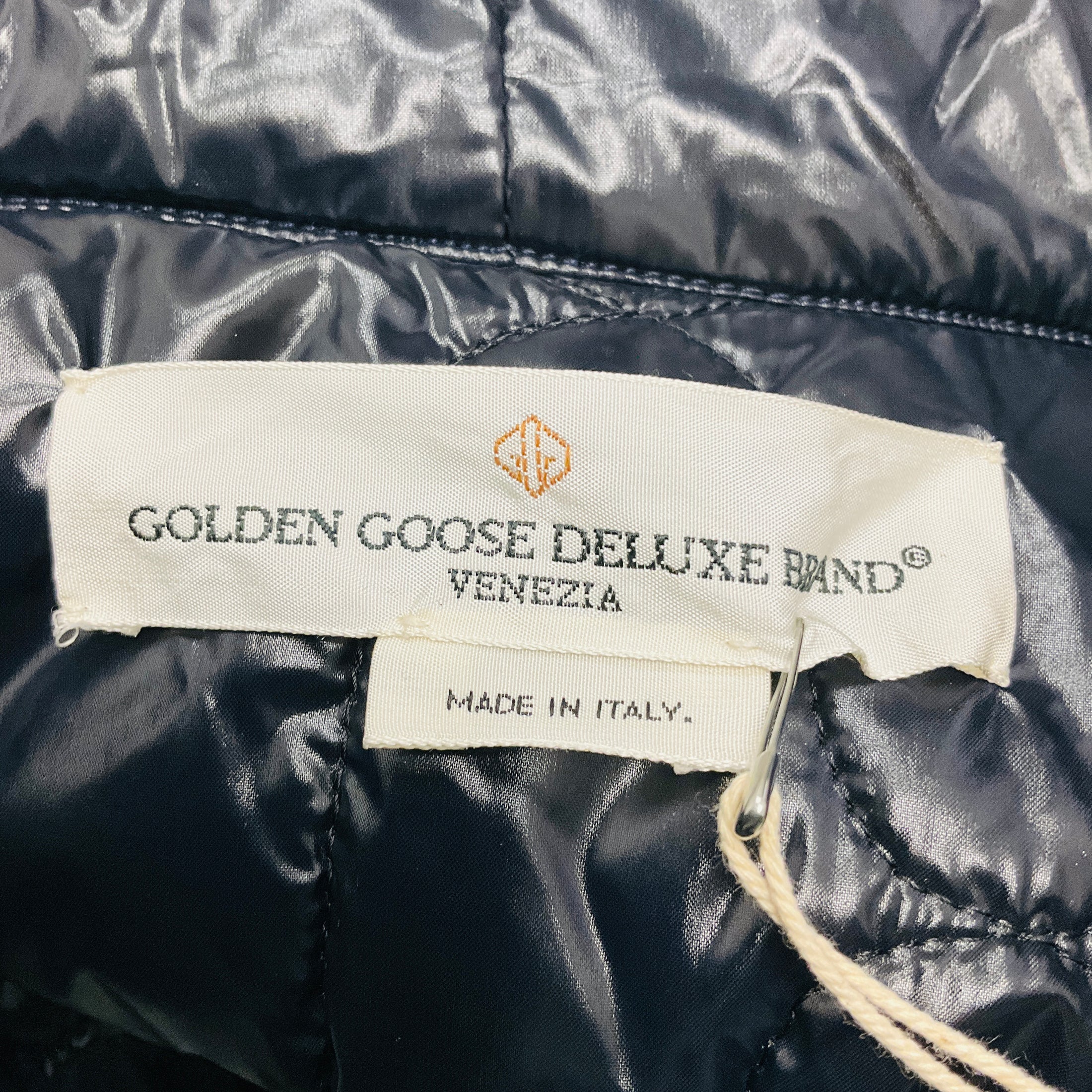 Golden Goose Navy Stripes Flowers Parka Sazuran Jacket