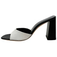 Load image into Gallery viewer, Staud White / Black Sloane Heeled Sandals
