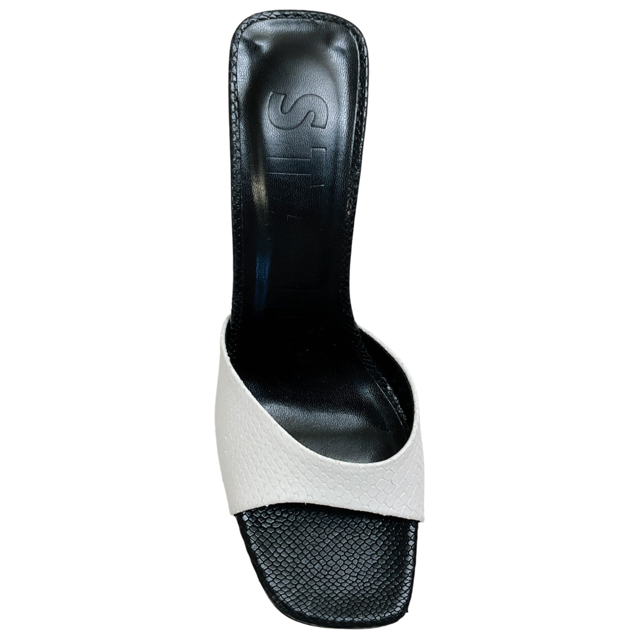 Staud White / Black Sloane Heeled Sandals