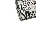 Load image into Gallery viewer, Balenciaga White / Black / Red Mini Calfskin Bonjour Paris Shopping Phone Holder Satchel Mini Bag
