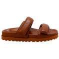 Load image into Gallery viewer, GIA x Pernille Teiscaek Brown Leather Double Strap Sandals
