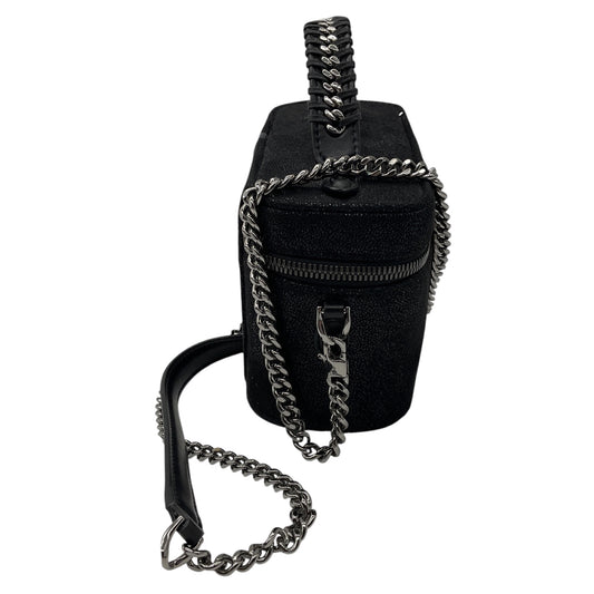Stella McCartney Black Falabella Vanity Case Shaggy Deer Faux Leather Crossbody Bag