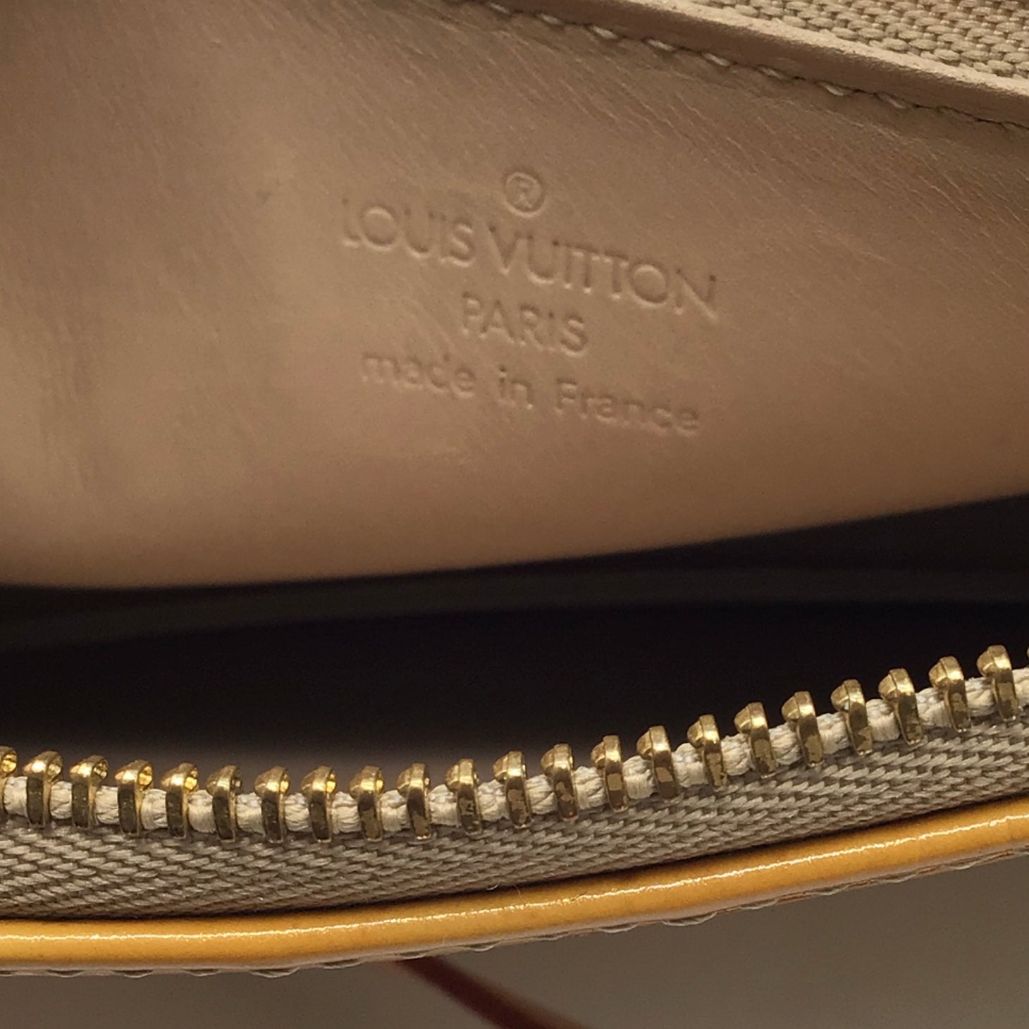 Louis Vuitton Yellow Monogram Vernis Leather Handbag