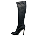 Load image into Gallery viewer, Gianvito Rossi Black Tall Leather Boots with Cutout Detail
